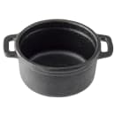 Tablecraft 10747 1/4 qt Cast Iron Cocotte Dutch Oven w/ Stainless Steel Knob - Black thumbnail 6