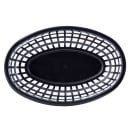 Tablecraft 1074BK Classic Basket - 9 1/4" x 6 " x 1 3/4", Polyethylene, Oval, Black thumbnail 4