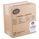 Tablecraft 1074BK Classic Basket - 9 1/4" x 6 " x 1 3/4", Polyethylene, Oval, Black thumbnail 5