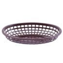 Tablecraft 1074BR Classic Basket - 9 1/4" x 6 " x 1 3/4", Polyethylene, Brown thumbnail 2
