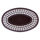 Tablecraft 1074BR Classic Basket - 9 1/4" x 6 " x 1 3/4", Polyethylene, Brown thumbnail 4