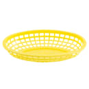 Tablecraft 1074Y Classic Basket, 9 3/8" X 6" X 1 7/8 in, Oval, Poly, Yellow thumbnail 3