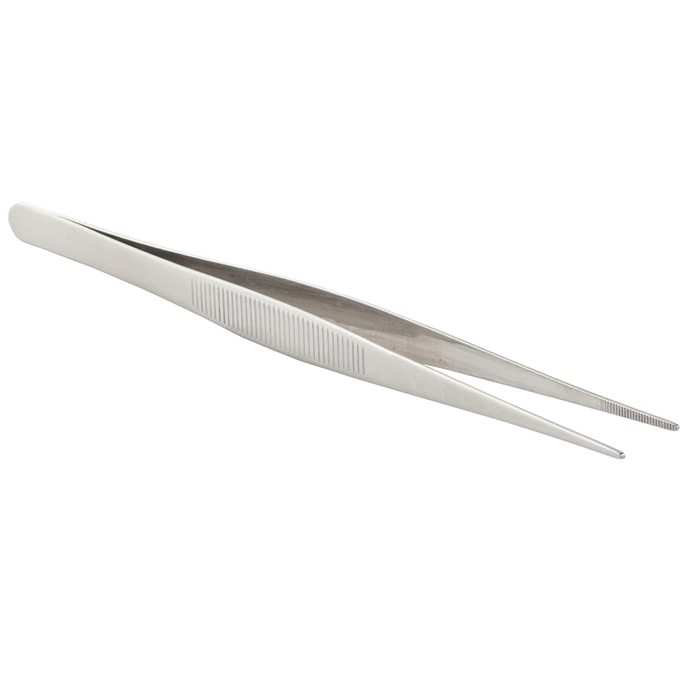 Tablecraft 10754 6 1/4" Bar Tweezers - Stainless Steel