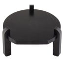 Tablecraft 10756 10" Round Stand for Beverage Dispenser - 5 3/4"H, Pinewood, Black thumbnail 2