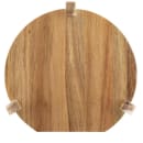 Tablecraft 10757 10" Round Stand for Beverage Dispenser - 5 3/4"H, Acacia Wood thumbnail 3