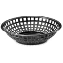 Tablecraft 1075BK Round Serving Basket, 8" x 2 3/8", Poly, Black thumbnail 3