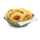 Tablecraft 1075FG Round Serving Basket, 8 x 2 3/8", Poly, Forest Green thumbnail 3