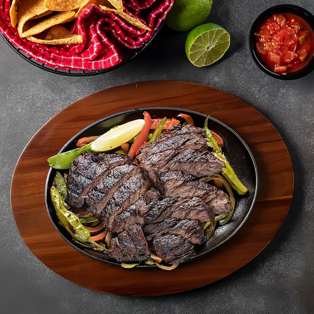 Tablecraft 10764 Oval Underliner for 10746 Skillet - 12 1/2" x 9 1/2", Acacia Wood