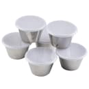 Tablecraft 10769 3 oz Ramekin w/ Clear Lid - Stainless Steel thumbnail 2