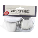 Tablecraft 10769 3 oz Ramekin w/ Clear Lid - Stainless Steel thumbnail 4