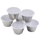 Tablecraft 10773 5 oz Ramekin w/ Clear Lid - Stainless Steel thumbnail 2
