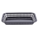 Tablecraft 1077BK Grande Platter Basket - 10 3/4 x 7 3/4 x 1 1/2", Polypropylene, Rectangular, Black thumbnail 2