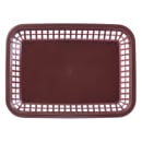 Tablecraft 1077BR Platter Basket - 10 3/4 x 7 3/4 x 1 1/2", Polypropylene, Brown thumbnail 4