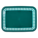 Tablecraft 1077FG Platter Basket - 10 3/4 x 7 3/4 x 1 1/2", Polypropylene, Green thumbnail 4