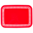 Tablecraft 1077R Platter Basket, 10 3/4 x 7 3/4 x 1 1/2 in, Rectangular, Red thumbnail 4