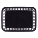 Tablecraft 1079BK Platter Basket - 11 3/4 x 8 1/2 x 1 1/2", Polypropylene, Rectangular, Black thumbnail 4