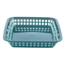 Tablecraft 1079FG Platter Basket - 11 3/4 x 8 1/2 x 1 1/2", Polypropylene, Rectangular, Forest Green thumbnail 3