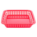 Tablecraft 1079R Platter Basket, 11 3/4 x 8 1/2 x 1 1/2", Rectangular, Red thumbnail 2