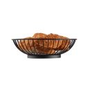 Tablecraft 10821 8" Parisian Collection Basket - Wire, Black thumbnail 3