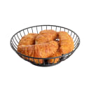 Tablecraft 10821 8" Parisian Collection Basket - Wire, Black thumbnail 4