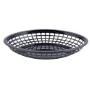 Tablecraft 1084BK Jumbo Basket - 11 3/4" x 9" x 1 3/4", Polypropylene, Oval, Black thumbnail 2