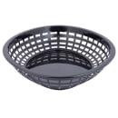 Tablecraft 1084BK Jumbo Basket - 11 3/4" x 9" x 1 3/4", Polypropylene, Oval, Black thumbnail 3