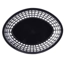 Tablecraft 1084BK Jumbo Basket - 11 3/4" x 9" x 1 3/4", Polypropylene, Oval, Black thumbnail 4