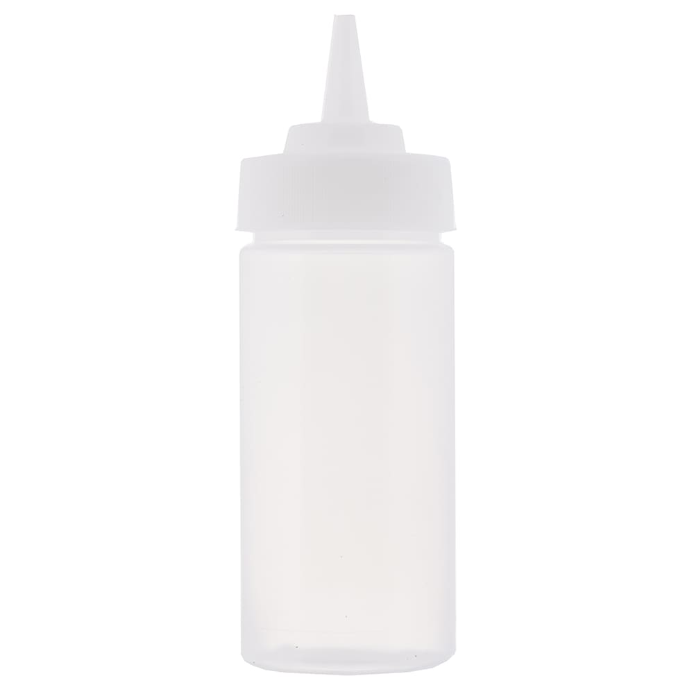 Tablecraft 10853C 8 oz WideMouth Squeeze Dispenser w/ Standard Tip, Natural