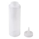 Tablecraft 108C Squeeze Dispenser, 8 oz, Clear, Dozen thumbnail 4