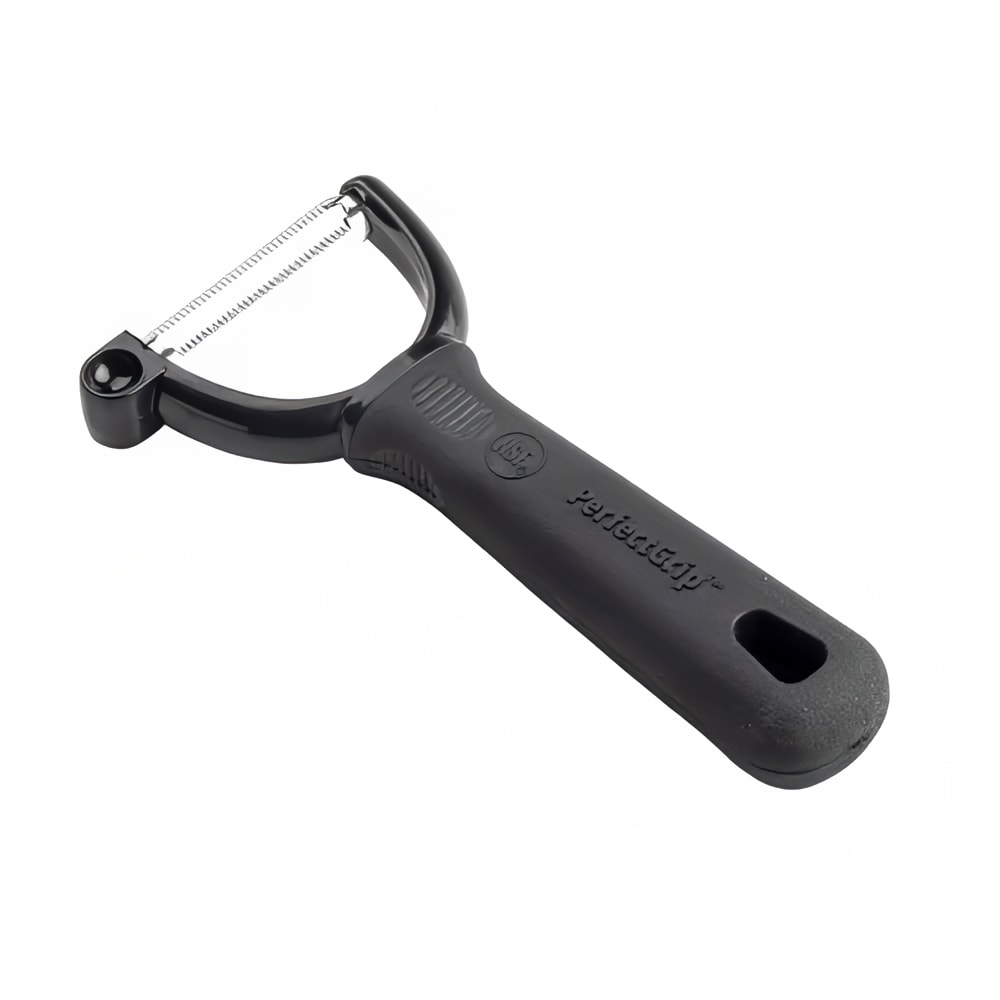 Tablecraft 10987 "Y" Peeler w/ Serrated Edge, Ergonomic Soft Grip Handle