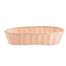 Tablecraft 1113W Handwoven Basket, 13 x 5 x 3", Polypropylene, Oblong thumbnail 3