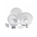 Tablecraft 11146 15" x 11 1/4" Oval Pulito Collection™ Platter - Melamine, White thumbnail 5