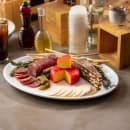 Tablecraft 11146 15" x 11 1/4" Oval Pulito Collection™ Platter - Melamine, White thumbnail 6