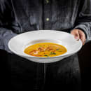 Tablecraft 11147 28 oz Round Melamine Pasta Bowl, White thumbnail 5