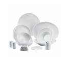 Tablecraft 11148 10 1/2" Round Melamine Dinner Plate, White thumbnail 6