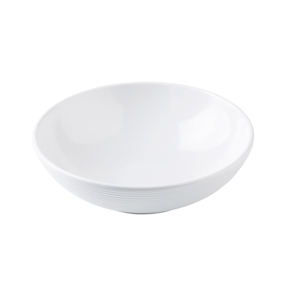 Tablecraft 11149 24 oz Round Melamine Dinner Bowl, White