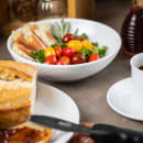 Tablecraft 11149 24 oz Round Melamine Dinner Bowl, White thumbnail 6