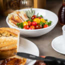 Tablecraft 11149 24 oz Round Melamine Dinner Bowl, White thumbnail 7