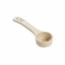Tablecraft 11166 1 1/2 oz Solid Portion Spoon w/ Short Handle - Polycarbonate, Beige thumbnail 3