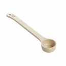 Tablecraft 11168 1 1/1 oz Solid Portion Spoon w/ Long Handle - Polycarbonate, Beige thumbnail 3