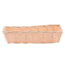 Tablecraft 1116W Handwoven Basket, 9 x 3 1/2 x 2", Polypropylene, Rectangular thumbnail 2