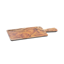 Tablecraft 11182 Rectangular Serving Paddle - 12" x 7", Melamine, Olive Wood thumbnail 2