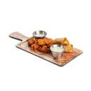 Tablecraft 11182 Rectangular Serving Paddle - 12" x 7", Melamine, Olive Wood thumbnail 3