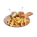 Tablecraft 11183 10" Round Serving Paddle - Melamine, Olive Wood thumbnail 2