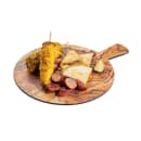 Tablecraft 11184 12" Round Serving Paddle - Melamine, Olive Wood thumbnail 2