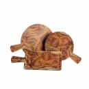 Tablecraft 11184 12" Round Serving Paddle - Melamine, Olive Wood thumbnail 5