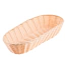 Tablecraft 1118W Handwoven Basket, 15 x 6 x 3", Polypropylene, Natural, Oblong thumbnail 2