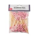 Tablecraft 11202 4 1/2" Bamboo Flamingo Pick, Pink thumbnail 3