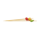 Tablecraft 11204 4 1/2" Bamboo Fruit Pick, Assorted Colors thumbnail 3