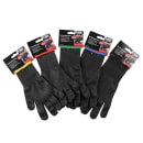 Tablecraft 11209 Medium Cut Resistant Glove, Blended Material, Black w/ Green Wrist Band thumbnail 5